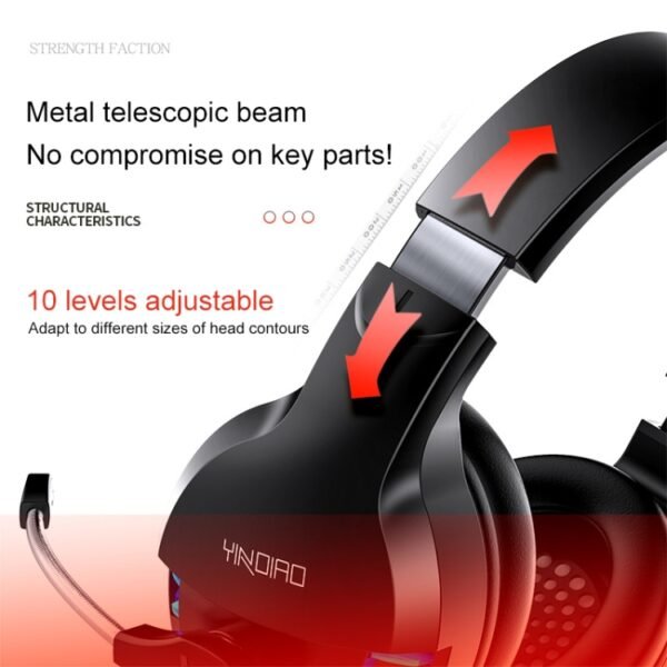 YINDIAO Q2 Head-mounted Wired Gaming Headset with Microphone, Versi... - Image 3