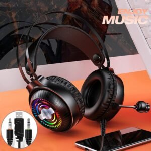 YINDIAO Q4 Head-mounted Wired Gaming Headset with Microphone, Versi...