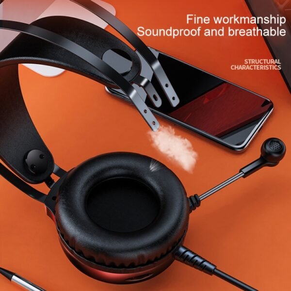 YINDIAO Q4 Head-mounted Wired Gaming Headset with Microphone, Versi... - Image 5