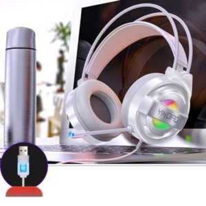 YINDIAO Q3 USB Wired E-sports Gaming Headset with Mic & RGB Light, ...