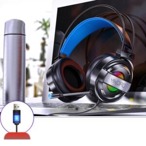 YINDIAO Q3 USB Wired E-sports Gaming Headset with Mic & RGB Light, ...