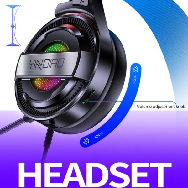 YINDIAO Q3 USB Wired E-sports Gaming Headset with Mic & RGB Light, ... - Image 5
