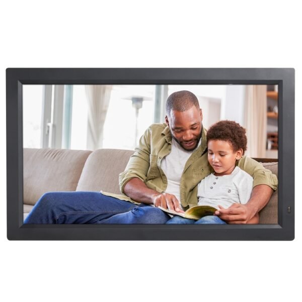 21.5 inch LED Display Digital Photo Frame with Holder & Remote Cont... - Image 3