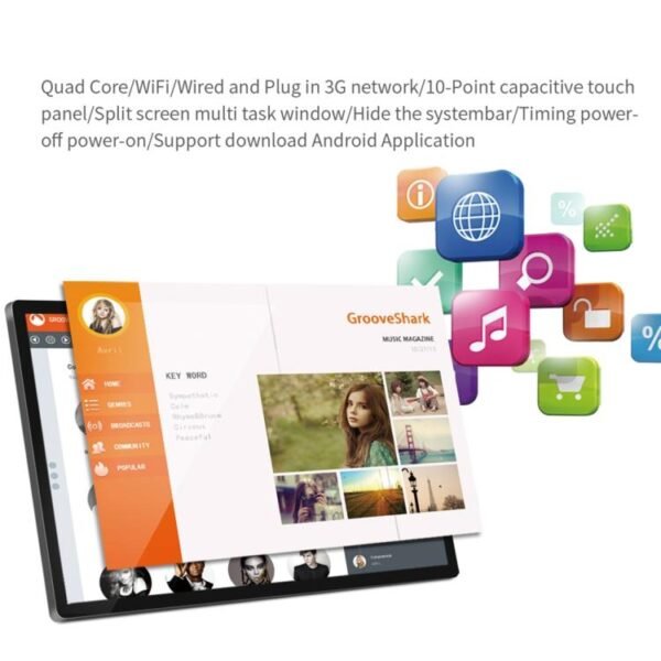 HSD3201 32 inch LCD Display Digital Photo Frame, 4GB+32GB, RK3576S Octa Core, Android 14 - Image 6