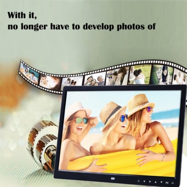 15.0 inch LED Display Digital Photo Frame with Holder / Remote Cont... - Image 9