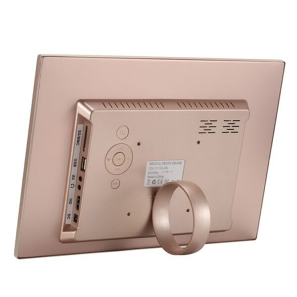 HSD1303 13.3 inch LED 1280x800 High Resolution Display Digital Photo Frame with Holder and Remote Control, Support SD / MMC / MS Card / USB Port, US Plug(Gold) - Image 4