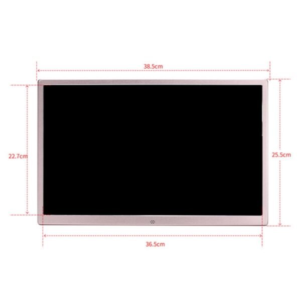 HSD1707 17 inch LED 1440X900 High Resolution Display Digital Photo Frame with Holder and Remote Control, Support SD / MMC / MS Card / USB Port, US Plug(Gold) - Image 5
