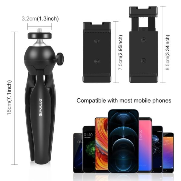 PULUZ Live Broadcast Smartphone Video Vlogger Kits Microphone + Tri... - Image 2