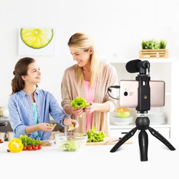 PULUZ Live Broadcast Smartphone Video Vlogger Kits Microphone + Tri... - Image 5