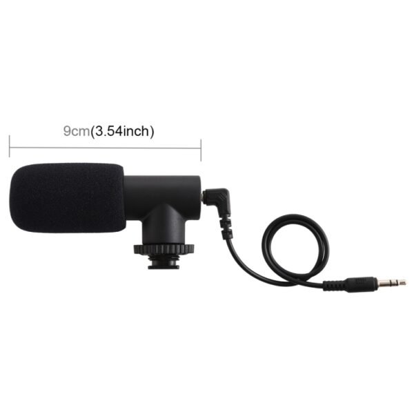 PULUZ 3.5mm Audio Stereo Recording Vlogging Professional Interview Microphone for DSLR & DV Camcorder, Smartphones - Image 3
