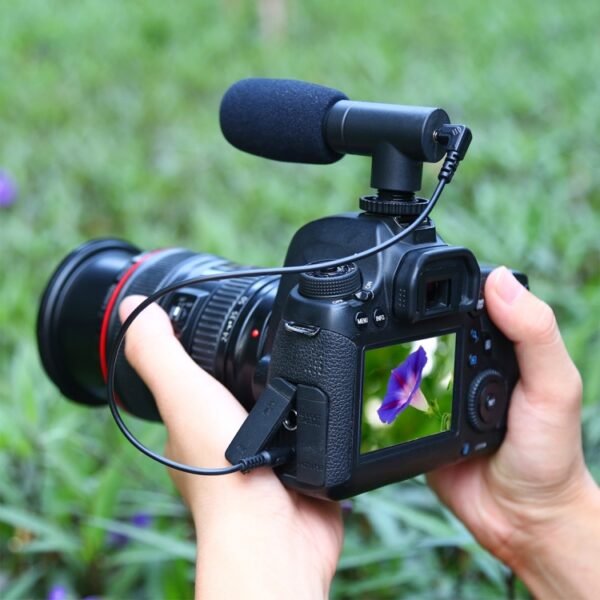 PULUZ 3.5mm Audio Stereo Recording Vlogging Professional Interview Microphone for DSLR & DV Camcorder, Smartphones - Image 9