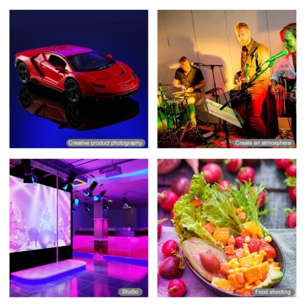 PULUZ 10.2 inch 26cm Curved Surface 168 LED Marquee LED RGBWW Dual-...