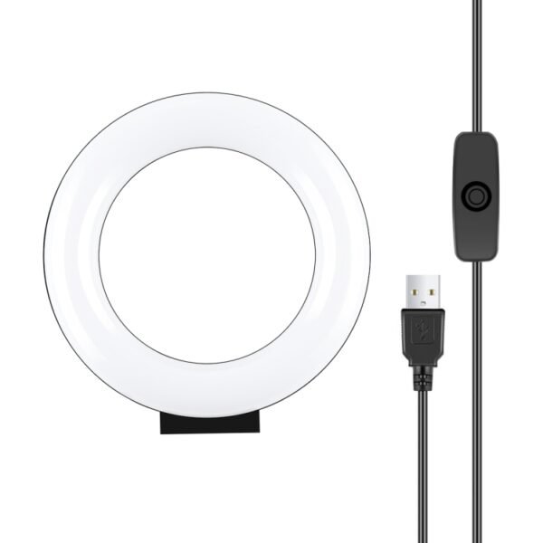 PULUZ 4.7 inch 12cm Curved Surface USB White Light LED Ring Selfie ...