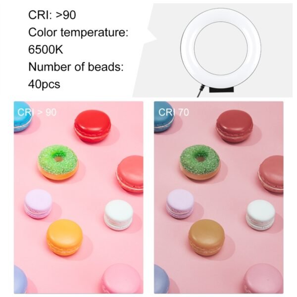 PULUZ 4.7 inch 12cm Curved Surface USB White Light LED Ring Selfie ...