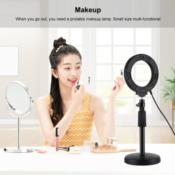 PULUZ 4.7 inch 12cm Curved Surface USB White Light LED Ring Selfie ...