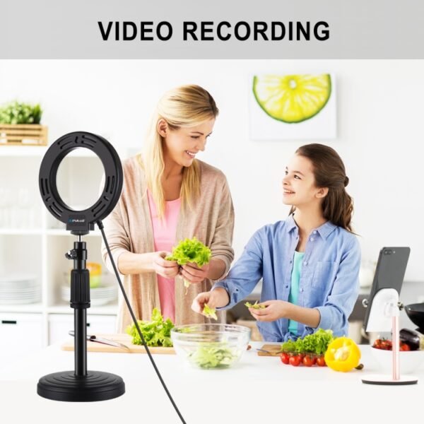 PULUZ 4.7 inch 12cm Curved Surface USB White Light LED Ring Selfie ...