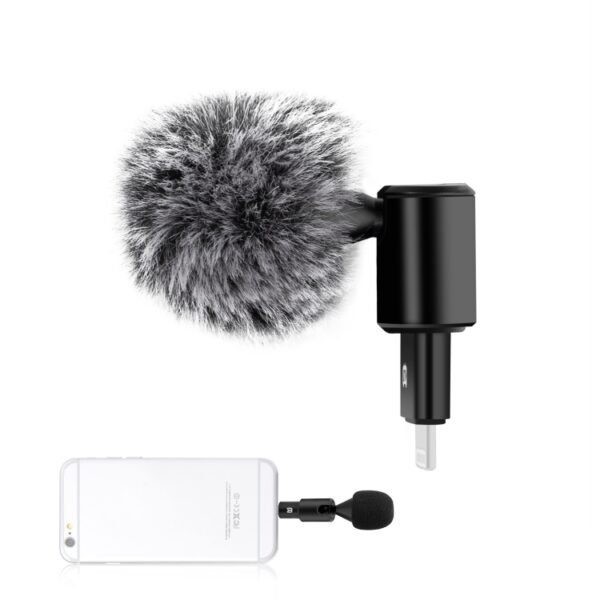 PULUZ 8PIN Jack Mobile Phone Omnidirectional Condenser Adjustable M...