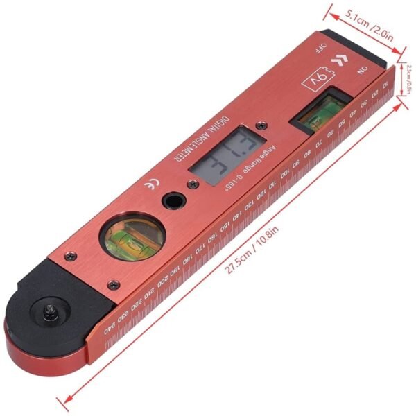 Digital LCD Display Angle Meter with Spirit Level - Image 2