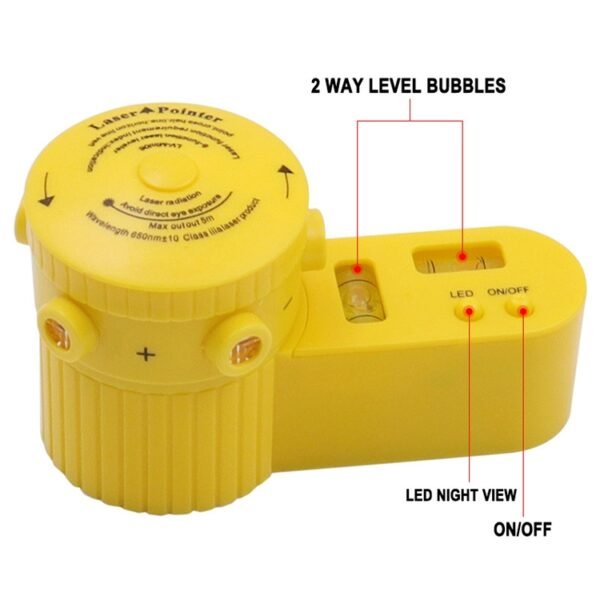 LV-06 8-Function Laser Level Leveler with Tripod(Yellow) - Image 4