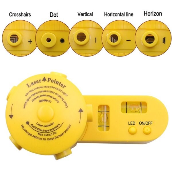 LV-06 8-Function Laser Level Leveler with Tripod(Yellow) - Image 5