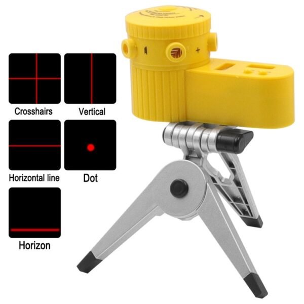LV-06 8-Function Laser Level Leveler with Tripod(Yellow) - Image 6