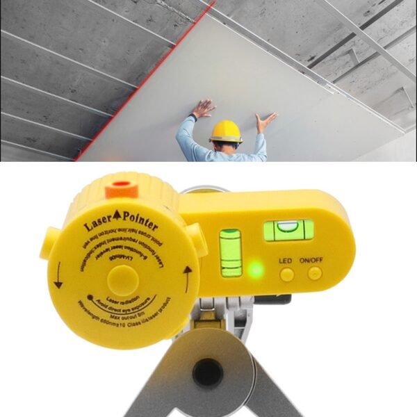 LV-06 8-Function Laser Level Leveler with Tripod(Yellow) - Image 7