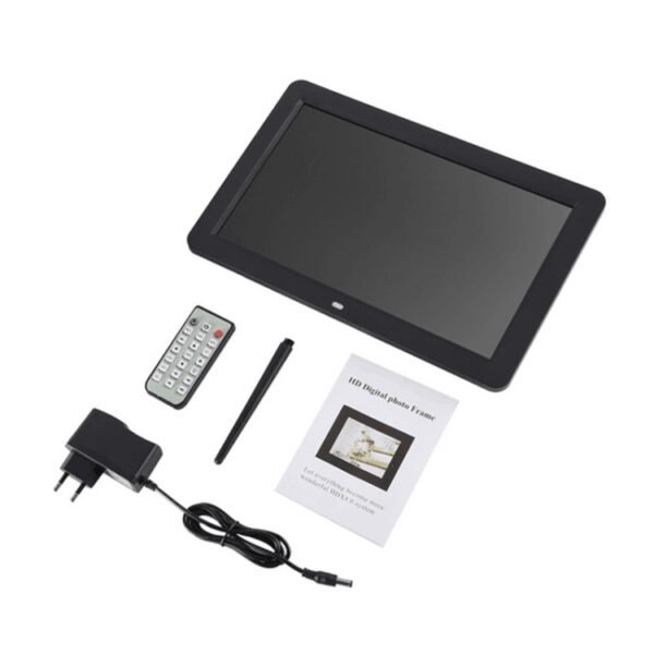 12.0 Inch LED Display Multi-media Digital Photo Frame with Holder / Music & Movie Player / Remote Control Function, Support USB / SD, Built in Stereo Speaker, 12.0 Inch - Image 7