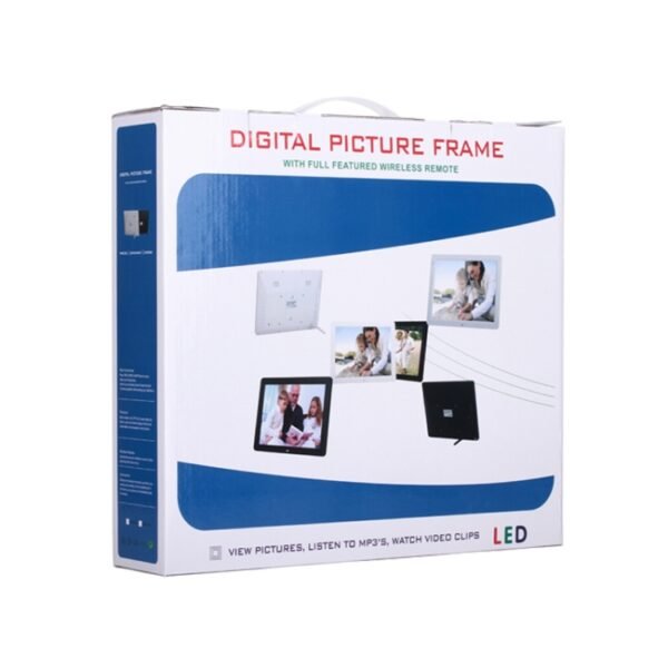 12.0 Inch LED Display Multi-media Digital Photo Frame with Holder / Music & Movie Player / Remote Control Function, Support USB / SD, Built in Stereo Speaker, 12.0 Inch - Image 8