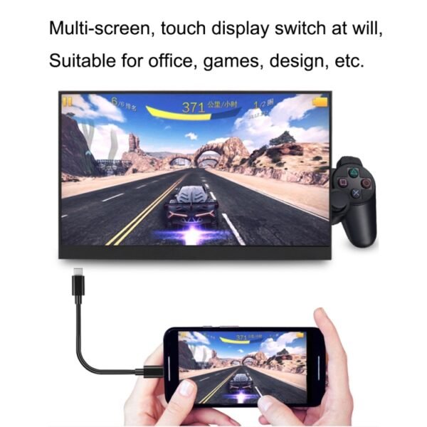 15.6 inch 1080P LED Portable Display Support HDR(Black) - Image 7