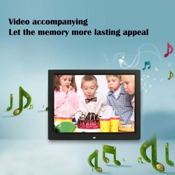 14 inch LED Display Multi-media Digital Photo Frame with Holder & Music & Movie Player, Support USB / SD / MS / MMC Card Input - Image 12