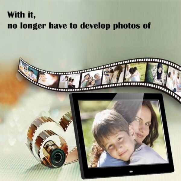 14 inch LED Display Multi-media Digital Photo Frame with Holder & Music & Movie Player, Support USB / SD / MS / MMC Card Input - Image 9