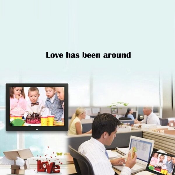 14 inch LED Display Multi-media Digital Photo Frame with Holder & Music & Movie Player, Support USB / SD / MS / MMC Card Input - Image 10
