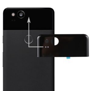 Google Pixel 2 Back Cover Top Glass Lens Cover, For Pixel 2 (Black)...