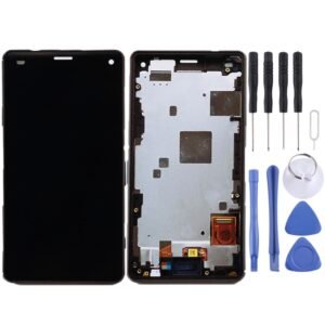 LCD Screen and Digitizer Full Assembly with Frame for Sony Xperia Z...