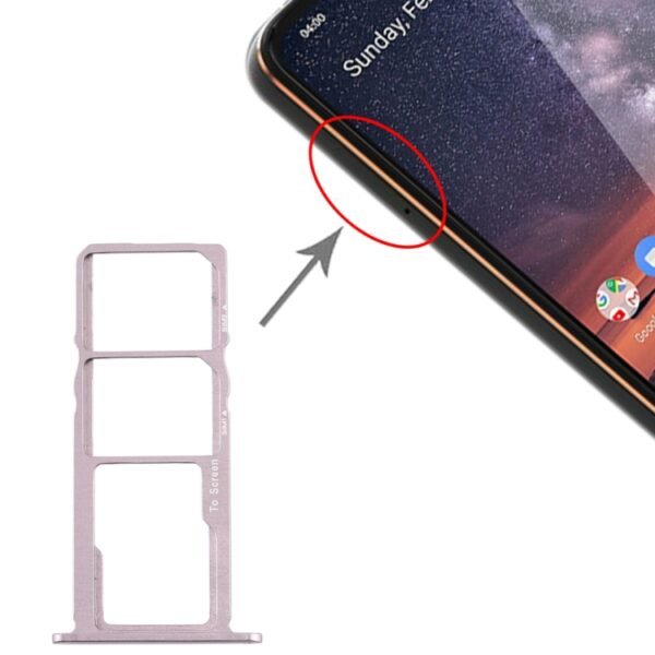 SIM Card Tray + SIM Card Tray + Micro SD Card Tray for Nokia 3.2 TA...