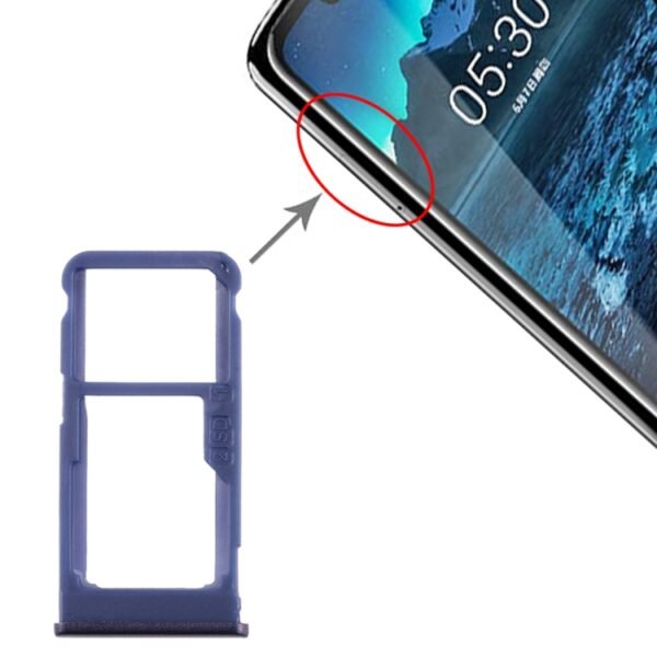 SIM Card Tray + SIM Card Tray / Micro SD Card Tray for Nokia 5.1 Pl... - Image 5