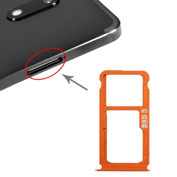SIM Card Tray + SIM Card Tray / Micro SD Card Tray for Nokia 7 Plus... - Image 5