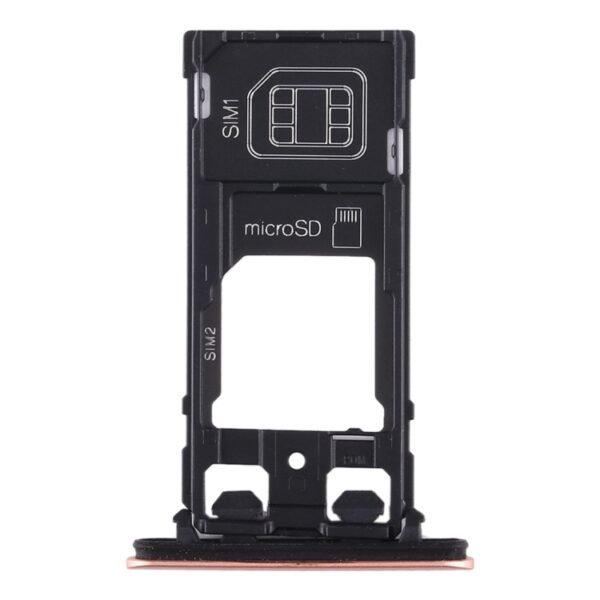 SIM Card Tray + SIM Card Tray + Micro SD Card Tray for Sony Xperia XZ2 Compact, For Sony Xperia XZ2 Compact(Brown), For Sony Xperia XZ2 Compact - Image 2