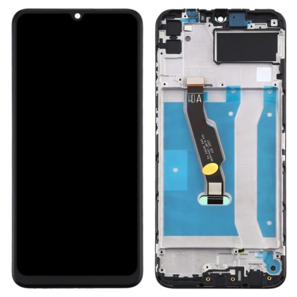 LCD Screen and Digitizer Full Assembly with Frame for Huawei Y6p...