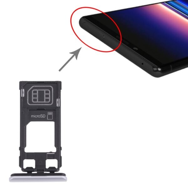 SIM Card Tray + Micro SD Card Tray for Sony Xperia 1 / Xperia XZ4... - Image 4