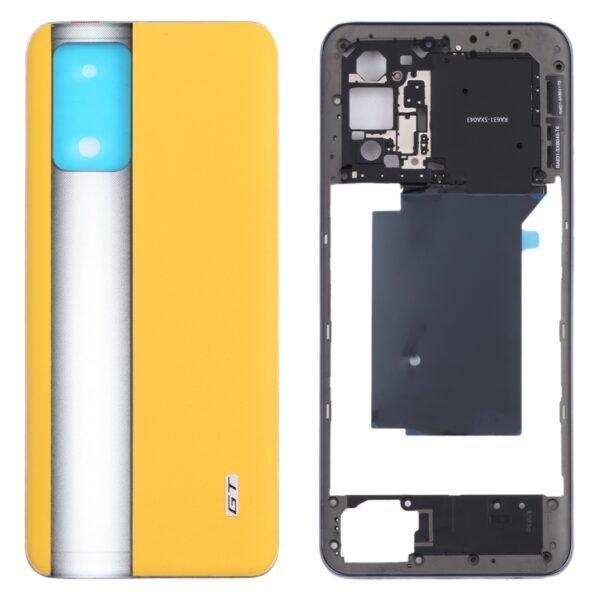 For OPPO Realme GT RMX2202 Middle Frame Bezel Plate + Battery Back ...