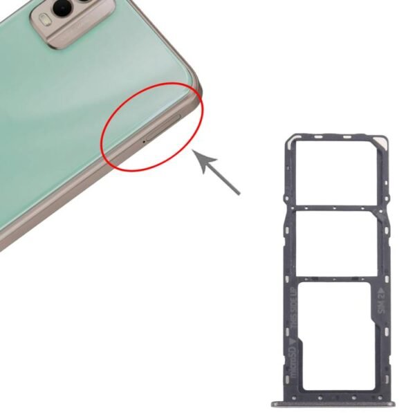 For Nokia C32 Original SIM Card Tray + SIM Card Tray + Micro SD Card Tray, For Nokia C32 (Original) - Image 4