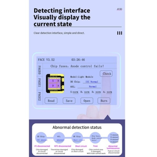 JC F2 Dot Matrix Module Testing 2nd Gen For iPhone X~12 Series - Image 10