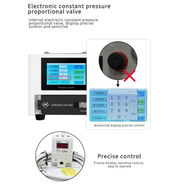 TBK 208M 3 in 1 Mini LCD Screen Vacuum Laminating Machine, UK Plug, TBK 208M (US Plug), TBK 208M (EU Plug) - Image 6
