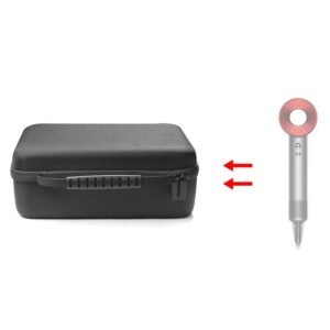 Carbon Fiber Waterproof Hard Shell Storage Bag for Dyson Supersonic DH01 / DH03 Hair Dryer