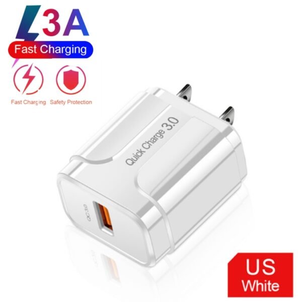 LZ-023 18W QC 3.0 USB Portable Travel Charger + 3A USB to 8 Pin Dat... - Image 14