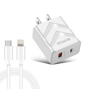 LZ-715 20W PD + QC 3.0 Dual Ports Fast Charging Travel Charger with...
