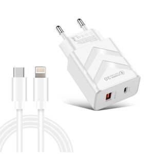 LZ-715 20W PD + QC 3.0 Dual Ports Fast Charging Travel Charger with...