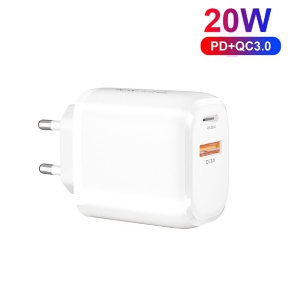 CS-20W Mini Portable PD3.0 + QC3.0 Dual Ports Fast Charger with 3A ... - Image 9