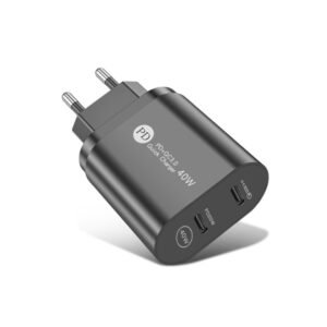 002 40W Dual Port PD / Type-C Fast Charger for iPhone / iPad Series...